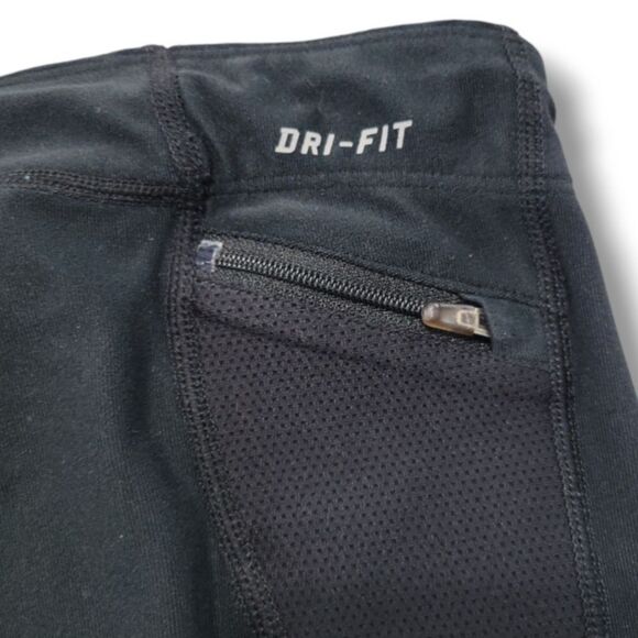 Nike Pants Size XS W25"xL28" Nike Dri-Fit Running Pants Leggings Athletic Black - Picture 7 of 8